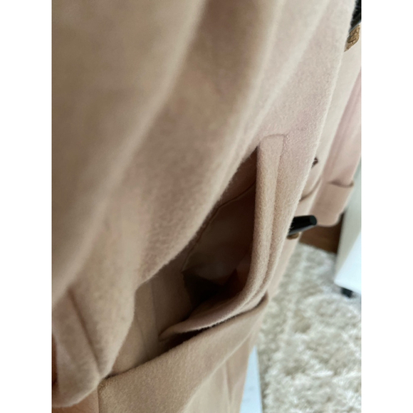 J. Crew Peacoat Wool Toggle Coat Hood Pink Preppy Fall Winter Snowbird French 00 - Picture 9 of 12